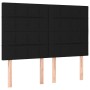 Kopfteile 4 Einheiten aus schwarzem Stoff 72x5x78/88 cm von vidaXL, Kopf- und Fußteile - Ref: Foro24-3116332, Preis: 107,79 €...