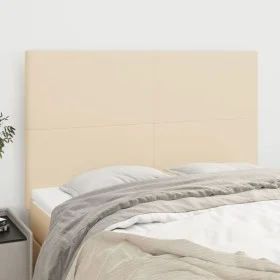 Headboards 4 units cream-colored fabric 72x5x78/88 cm by vidaXL, Headboards and footboards - Ref: Foro24-3116055, Price: 111,...