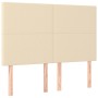 Kopfteile 4 Einheiten aus cremefarbenem Stoff 72x5x78/88 cm von vidaXL, Kopf- und Fußteile - Ref: Foro24-3116055, Preis: 114,...