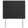 Headboards 2 units of black velvet 90x5x78/88 cm by vidaXL, Headboards and footboards - Ref: Foro24-3116090, Price: 64,18 €, ...