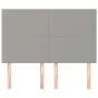 Headboards 4 units light gray fabric 72x5x78/88 cm by vidaXL, Headboards and footboards - Ref: Foro24-3116050, Price: 120,71 ...