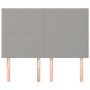 Kopfteile 4 Einheiten hellgrauer Stoff 72x5x78/88 cm von vidaXL, Kopf- und Fußteile - Ref: Foro24-3116050, Preis: 107,29 €, R...