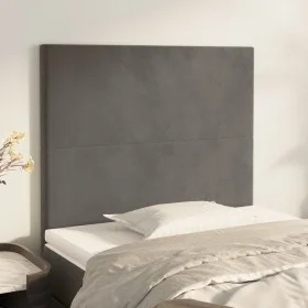 Kopfteile 2 Einheiten aus dunkelgrauem Samt 100x5x78/88 cm von vidaXL, Kopf- und Fußteile - Ref: Foro24-3116095, Preis: 47,25...