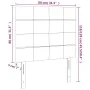 Headboards 2 units taupe gray fabric 80x5x78/88 cm by vidaXL, Headboards and footboards - Ref: Foro24-3116310, Price: 60,85 €...