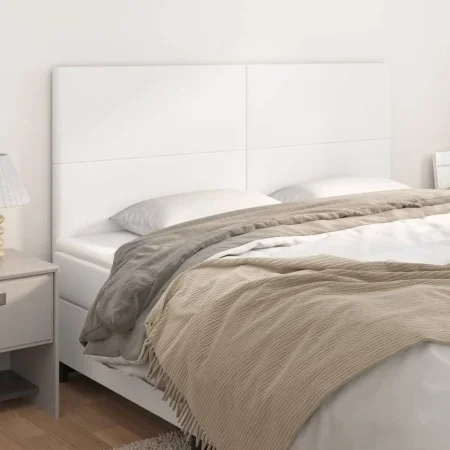 Kopfteile 4 Einheiten aus weißem Kunstleder 80x5x78/88 cm von vidaXL, Kopf- und Fußteile - Ref: Foro24-3116149, Preis: 134,92...
