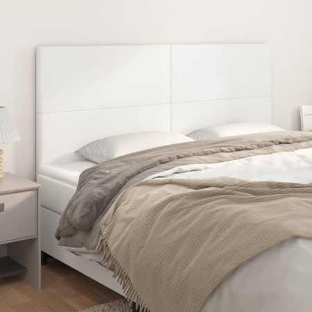 Kopfteile 4 Einheiten aus weißem Kunstleder 80x5x78/88 cm von vidaXL, Kopf- und Fußteile - Ref: Foro24-3116149, Preis: 132,91...