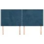 Cabeceros 4 unidades de terciopelo azul oscuro 100x5x78/88 cm de vidaXL, Cabeceros y pies de cama - Ref: Foro24-3116262, Prec...