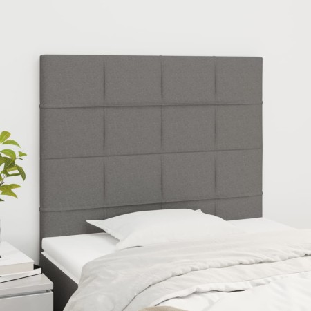 Kopfteile 2 Einheiten aus dunkelgrauem Stoff 100x5x78/88 cm von vidaXL, Kopf- und Fußteile - Ref: Foro24-3116323, Preis: 64,6...