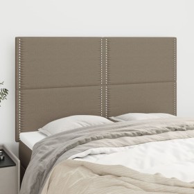Kopfteile 4 Einheiten taupegrauer Stoff 72x5x78/88 cm von vidaXL, Kopf- und Fußteile - Ref: Foro24-3116194, Preis: 83,94 €, R...