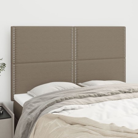 Cabeceros 4 unidades tela gris taupe 72x5x78/88 cm de vidaXL, Cabeceros y pies de cama - Ref: Foro24-3116194, Precio: 83,89 €...