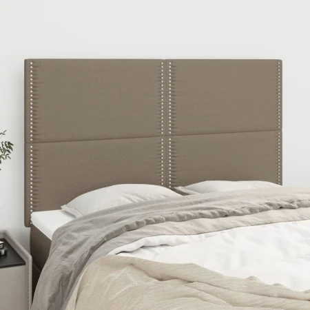 Cabeceros 4 unidades tela gris taupe 72x5x78/88 cm de vidaXL, Cabeceros y pies de cama - Ref: Foro24-3116194, Precio: 82,91 €...