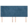 Cabeceros 4 unidades de terciopelo azul oscuro 80x5x78/88 cm de vidaXL, Cabeceros y pies de cama - Ref: Foro24-3116110, Preci...