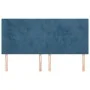 Headboards 4 units of dark blue velvet 80x5x78/88 cm by vidaXL, Headboards and footboards - Ref: Foro24-3116110, Price: 117,4...