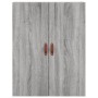 Aparador alto madera contrachapada gris sonoma 69,5x34x180 cm