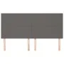 Headboards 4 units of gray synthetic leather 100x5x78/88 cm by vidaXL, Headboards and footboards - Ref: Foro24-3116164, Price...