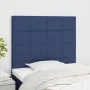 Cabeceros 2 unidades de tela azul 80x5x78/88 cm de vidaXL, Cabeceros y pies de cama - Ref: Foro24-3116312, Precio: 60,56 €, D...