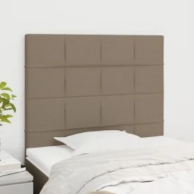 Headboards 2 units of taupe gray fabric 90x5x78/88 cm by vidaXL, Headboards and footboards - Ref: Foro24-3116318, Price: 72,6...