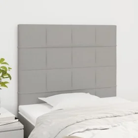 Headboards 2 units of light gray fabric 90x5x78/88 cm by vidaXL, Headboards and footboards - Ref: Foro24-3116314, Price: 57,0...