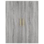 Aparador alto madera contrachapada gris sonoma 69,5x34x180 cm