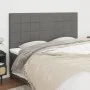Headboards 4 units of dark gray fabric 90x5x78/88 cm by vidaXL, Headboards and footboards - Ref: Foro24-3116347, Price: 102,7...