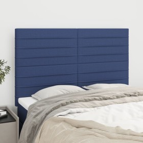 Kopfteile 4 Einheiten aus blauem Stoff 72x5x78/88 cm von vidaXL, Kopf- und Fußteile - Ref: Foro24-3116476, Preis: 115,17 €, R...