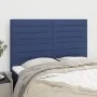 Headboards 4 units blue fabric 72x5x78/88 cm by vidaXL, Headboards and footboards - Ref: Foro24-3116476, Price: 110,86 €, Dis...