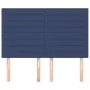 Headboards 4 units blue fabric 72x5x78/88 cm by vidaXL, Headboards and footboards - Ref: Foro24-3116476, Price: 110,86 €, Dis...
