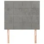 Kopfteile 2 Einheiten aus hellgrauem Samt 90x5x78/88 cm von vidaXL, Kopf- und Fußteile - Ref: Foro24-3116368, Preis: 55,68 €,...