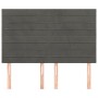 Kopfteile 4 Einheiten dunkelgrauer Samt 72x5x78/88 cm von vidaXL, Kopf- und Fußteile - Ref: Foro24-3116521, Preis: 95,97 €, R...