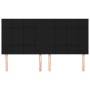 Headboards 4 units of black fabric 90x5x78/88 cm by vidaXL, Headboards and footboards - Ref: Foro24-3116348, Price: 106,82 €,...