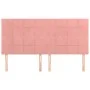 Cabeceros 4 unidades de terciopelo rosa 90x5x78/88 cm de vidaXL, Cabeceros y pies de cama - Ref: Foro24-3116397, Precio: 103,...