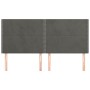 Kopfteile 4 Einheiten aus dunkelgrauem Samt 100x5x78/88 cm von vidaXL, Kopf- und Fußteile - Ref: Foro24-3116259, Preis: 93,06...