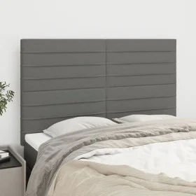 Cabeceros 4 unidades tela gris oscuro 72x5x78/88 cm de vidaXL, Cabeceros y pies de cama - Ref: Foro24-3116471, Precio: 94,63 ...