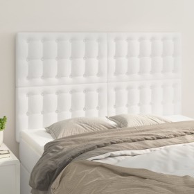Kopfteile 4 Einheiten weißes Kunstleder 72x5x78/88 cm von vidaXL, Kopf- und Fußteile - Ref: Foro24-3116423, Preis: 137,72 €, ...