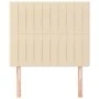Headboards 2 units of cream-colored fabric 90x5x78/88 cm by vidaXL, Headboards and footboards - Ref: Foro24-3116557, Price: 7...