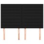 Cabeceros 4 unidades tela negro 72x5x78/88 cm de vidaXL, Cabeceros y pies de cama - Ref: Foro24-3116472, Precio: 118,53 €, De...