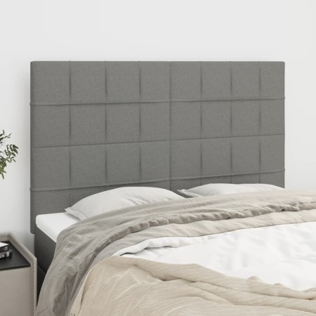 Kopfteile 4 Einheiten dunkelgrauer Stoff 72x5x78/88 cm von vidaXL, Kopf- und Fußteile - Ref: Foro24-3116331, Preis: 117,18 €,...