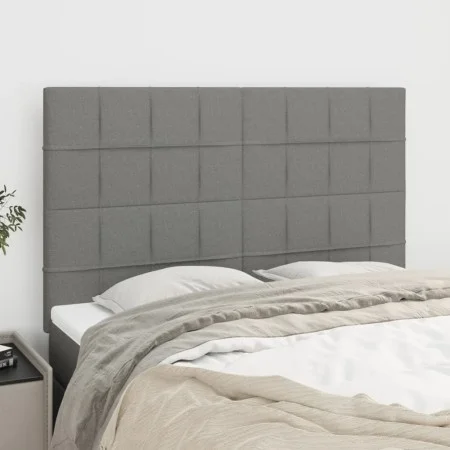 Kopfteile 4 Einheiten dunkelgrauer Stoff 72x5x78/88 cm von vidaXL, Kopf- und Fußteile - Ref: Foro24-3116331, Preis: 112,88 €,...