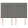 Cabeceros 4 unidades tela gris oscuro 72x5x78/88 cm de vidaXL, Cabeceros y pies de cama - Ref: Foro24-3116331, Precio: 112,88...