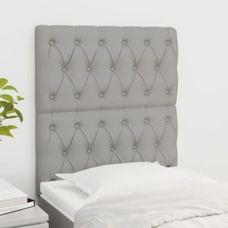 Headboards 2 units of light gray fabric 80x7x78/88 cm by vidaXL, Headboards and footboards - Ref: Foro24-3116642, Price: 70,7...