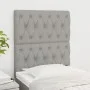 Headboards 2 units of light gray fabric 80x7x78/88 cm by vidaXL, Headboards and footboards - Ref: Foro24-3116642, Price: 70,7...