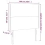 Headboards 2 units cappuccino synthetic leather 100x5x78/88 cm by vidaXL, Headboards and footboards - Ref: Foro24-3116281, Pr...