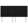 Cabeceros 4 unidades de terciopelo negro 90x5x78/88 cm de vidaXL, Cabeceros y pies de cama - Ref: Foro24-3116632, Precio: 117...