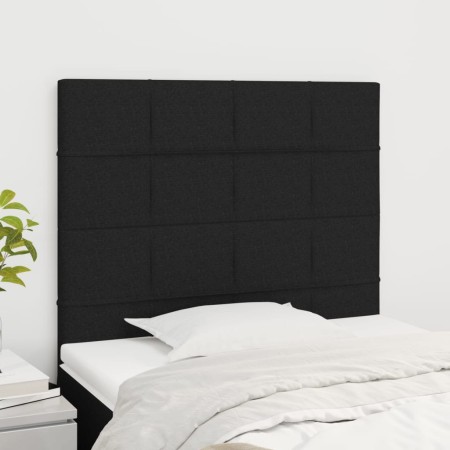 Kopfteile 2 Einheiten aus schwarzem Stoff 90x5x78/88 cm von vidaXL, Kopf- und Fußteile - Ref: Foro24-3116316, Preis: 58,00 €,...