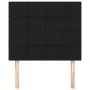 Cabeceros 2 unidades de tela negro 90x5x78/88 cm de vidaXL, Cabeceros y pies de cama - Ref: Foro24-3116316, Precio: 56,28 €, ...