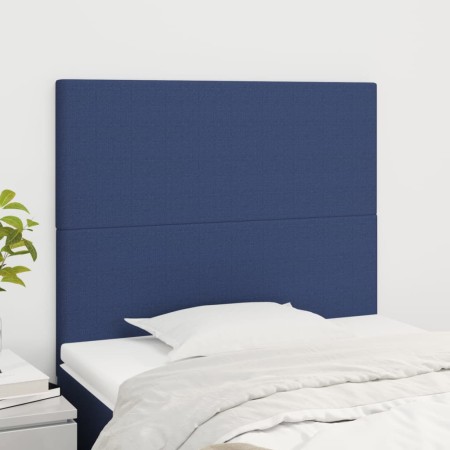 Kopfteile 2 Einheiten aus blauem Stoff 90x5x78/88 cm von vidaXL, Kopf- und Fußteile - Ref: Foro24-3116040, Preis: 57,39 €, Ra...