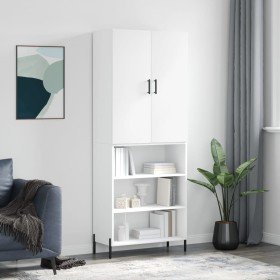 Aparador alto madera contrachapada blanco 69,5x34x180 cm Aparador alto madera contrachapada blanco 69,5x34x180 cm