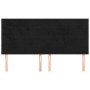 Cabeceros 4 unidades de terciopelo negro 90x5x78/88 cm de vidaXL, Cabeceros y pies de cama - Ref: Foro24-3116394, Precio: 105...