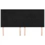 Cabeceros 4 unidades de terciopelo negro 90x5x78/88 cm de vidaXL, Cabeceros y pies de cama - Ref: Foro24-3116394, Precio: 133...