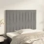 Headboards 2 units of light gray velvet 100x5x78/88 cm by vidaXL, Headboards and footboards - Ref: Foro24-3116612, Price: 70,...